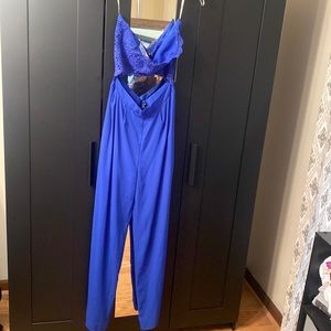 Royal Blue Pant Romper